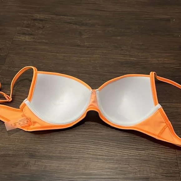 Orange Pushup bikini top from shein Small - Picture 2 of 3